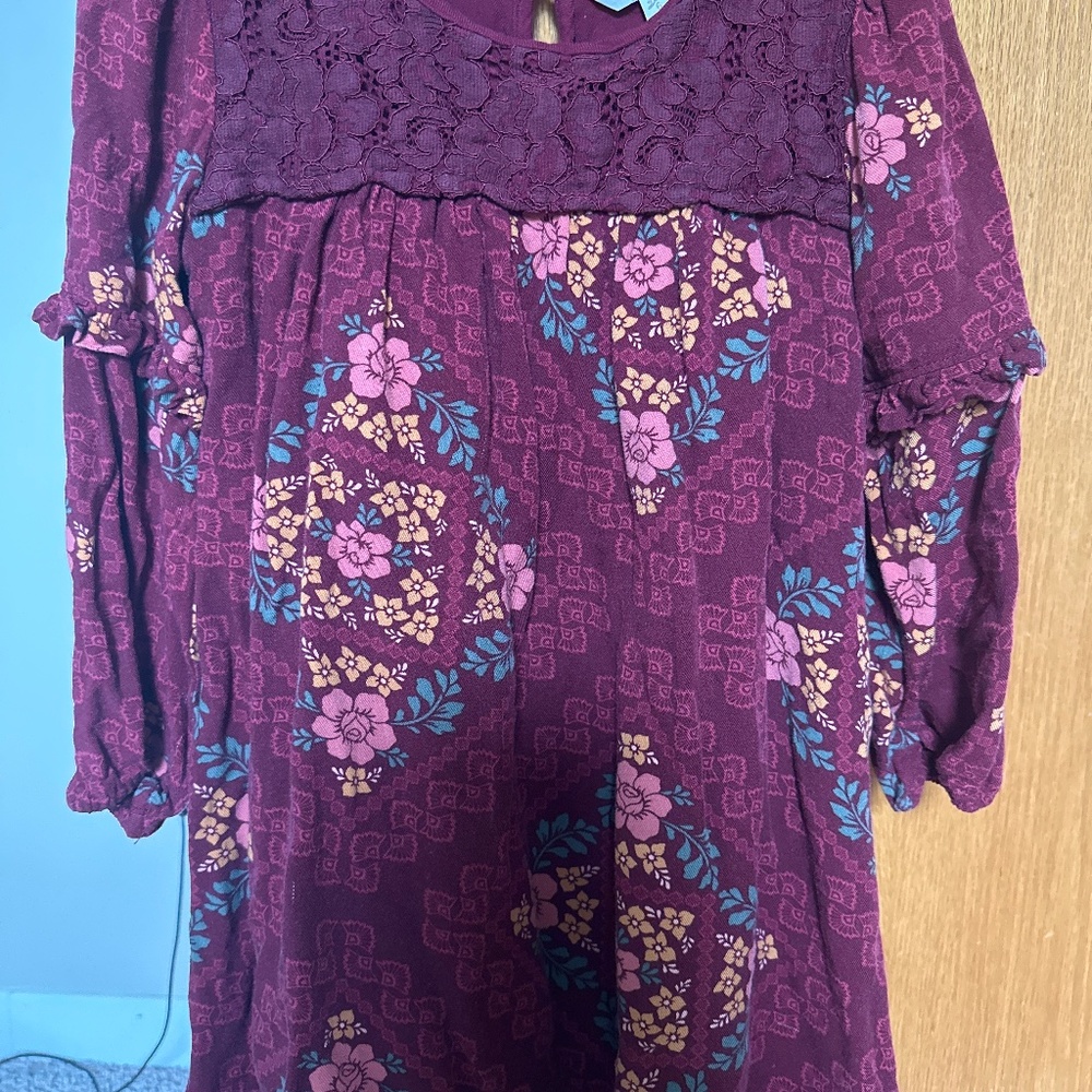 Matilda Jane Holiday Flower Red Dress